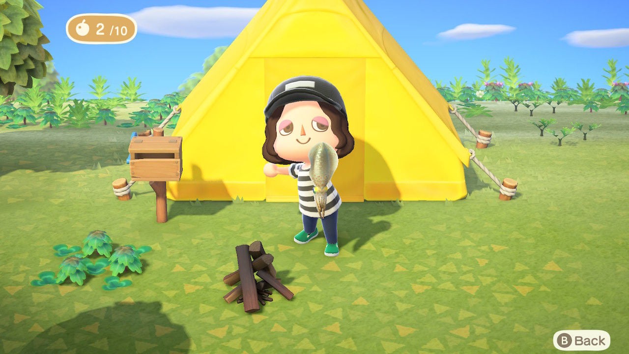 Animal Crossing: New Horizons deserted island tent